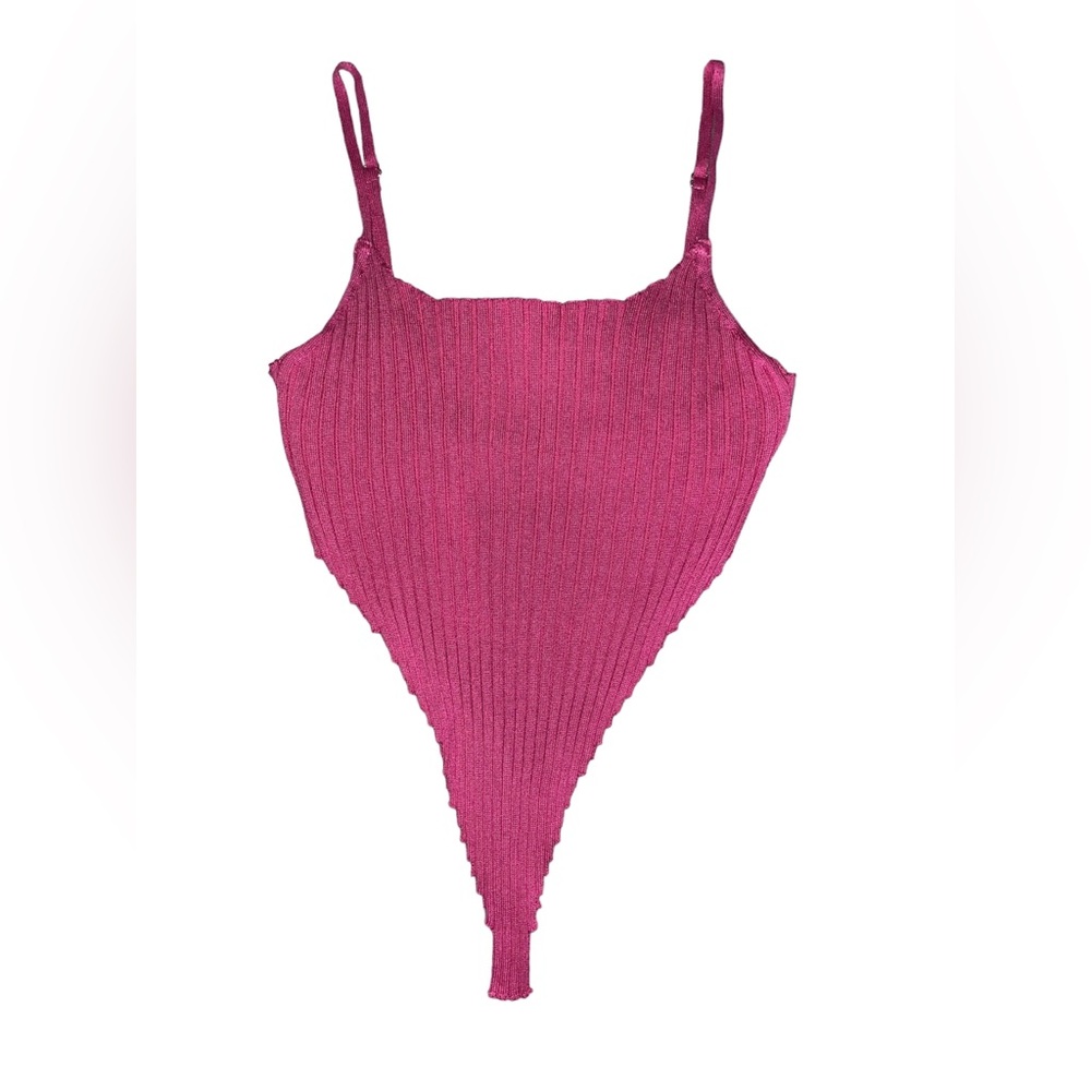 Pink Asymmetrical Crop Top